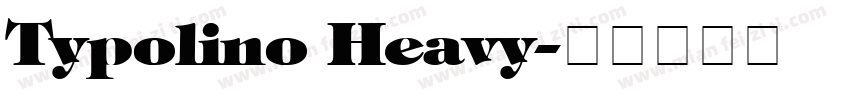 Typolino Heavy字体转换